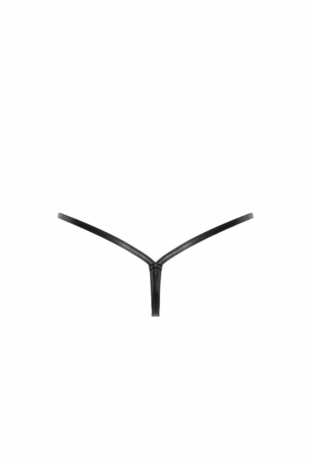 Wild crocodile wetlook thong with double opening