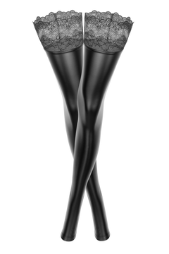 Wetlook stockings product front view